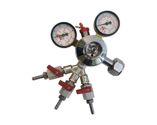 Вуглекислотний редуктор Со2 на 3 виходи TM Micromatik, новий