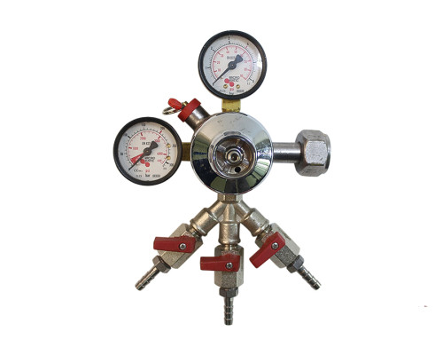 Вуглекислотний редуктор Со2 на 3 виходи TM Micromatik, новий