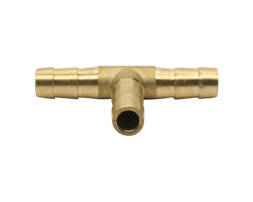 З'єднувач Т-подібний латунь 8мм (шланг/шланг/шланг)