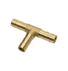З'єднувач Т-подібний латунь 8мм (шланг/шланг/шланг)