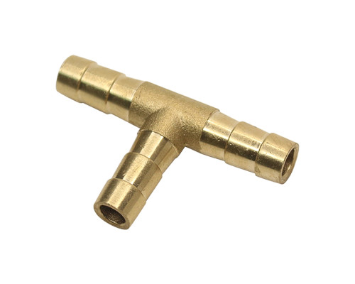 З'єднувач Т-подібний латунь 8мм (шланг/шланг/шланг)