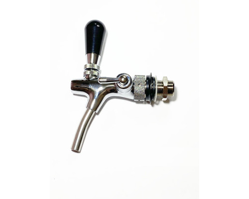 Пивний кран із компенсатором хром, різьба 5 / 8х35х10 ТМ Ubc, новий