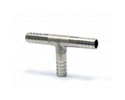 З'єднувач Т-подібний хром 8мм (шланг/шланг/шланг)